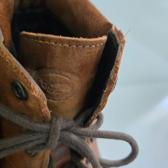 Base London Elk Leather Boots Lace Up Lug Sole Cognac Size 44/11 main image 8